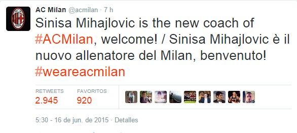 Sinisa Mihajlovic es el nuevo técnico del Milán - 22