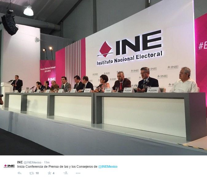 Desmontan Macrosala de Prensa del INE - Conferencia-prensa-INE-12-junio-INEMexico