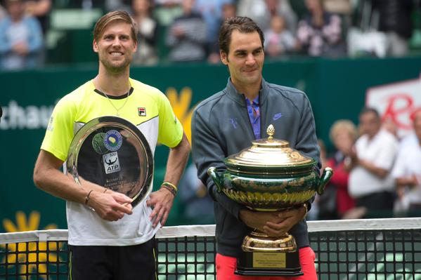 Federer gana su octavo Abierto de Halle - Seppi-Federer-Halle