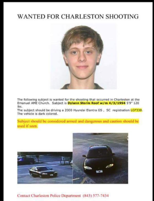 Detienen al asesino de de la iglesia de Carolina del Sur - Storm-Roof