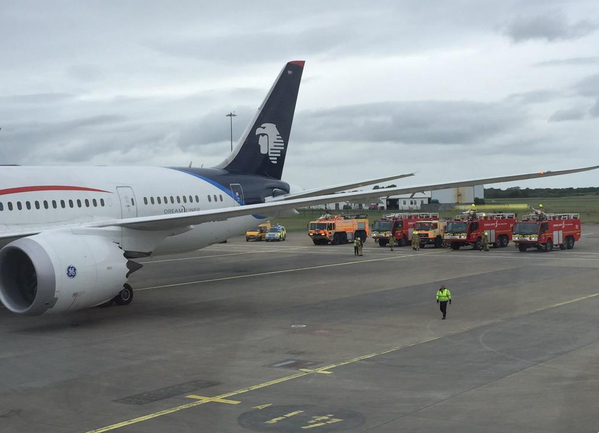 Aterrizaje de emergencia de Aeroméxico en Irlanda - aeroméxico-en-shannon
