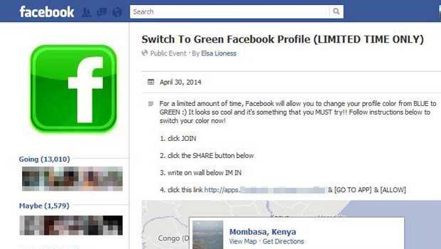 La estafa del Facebook verde - facebook-verde