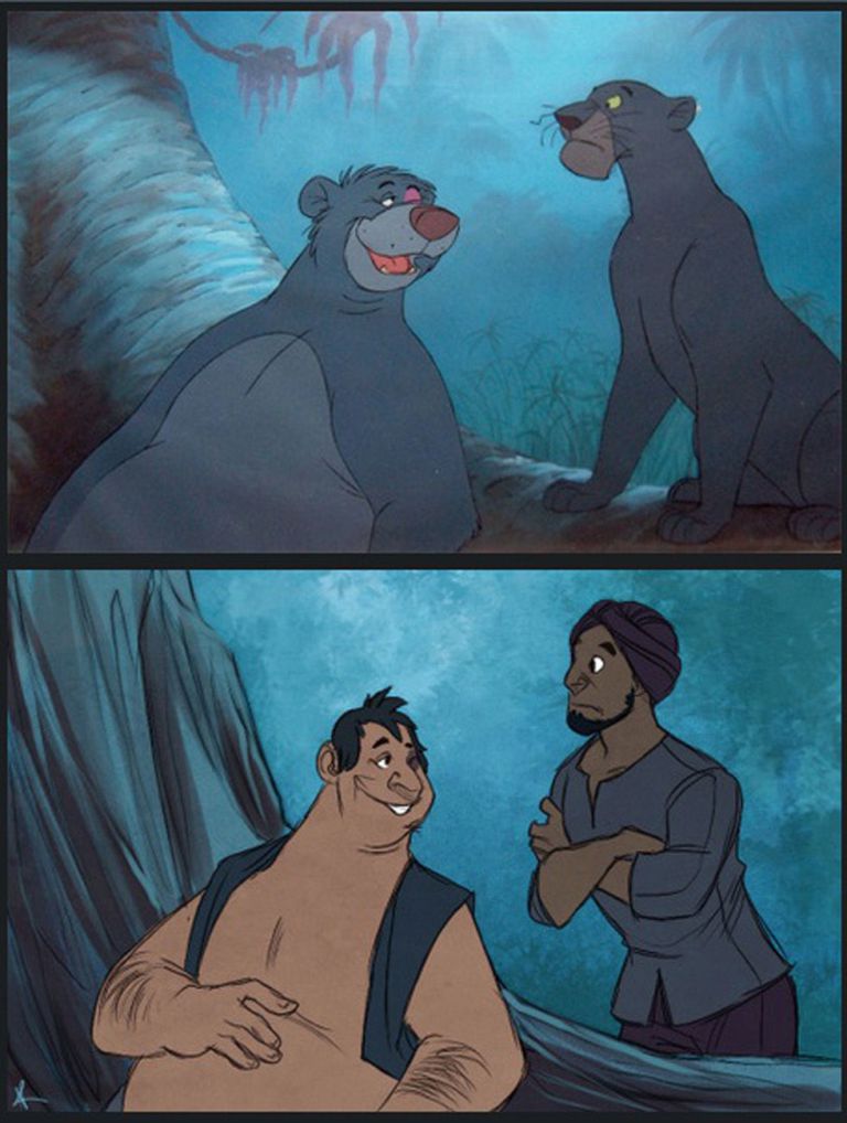 Los animales de Disney si fueran humanos - humanos-disney-Pugletto