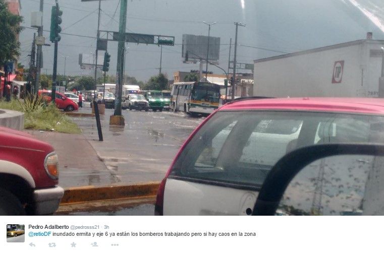 Inundaciones al oriente de la Ciudad de México - lluvias-CDMX-18junio-Twitter5