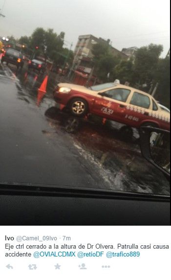 Lluvias azotan la Ciudad de México - lluvias-DF-26-junio-Twitter