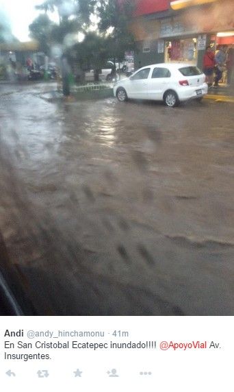 Lluvias azotan la Ciudad de México - lluvias-DF-26-junio-Twitter3