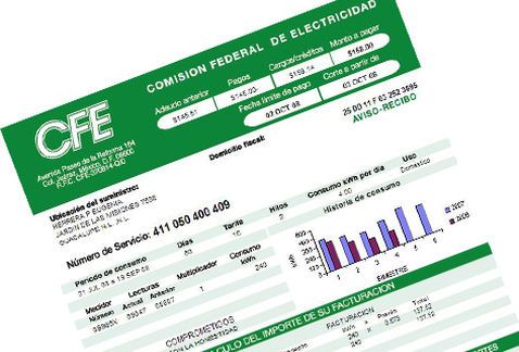 Tarifas eléctricas continuarán bajando en 2016: CFE - recibo-de-la-luz