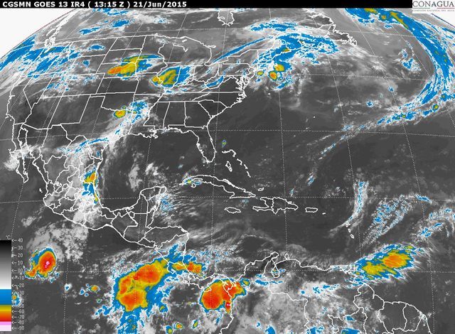 Continuarán las lluvias en 21 estados del país - tiempo-smn
