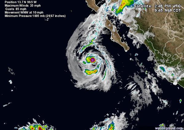 Dolores se degrada a tormenta tropical - CKH-iUKVEAIpvY2