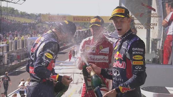 Vettel logra sorpresiva victoria en Hungría - Vettel-Red-Bull-Hungria