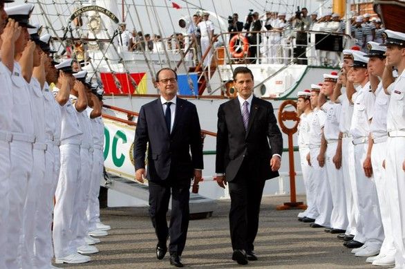 EPN y Hollande visitan el Buque Escuela Cuauhtémoc - buque2