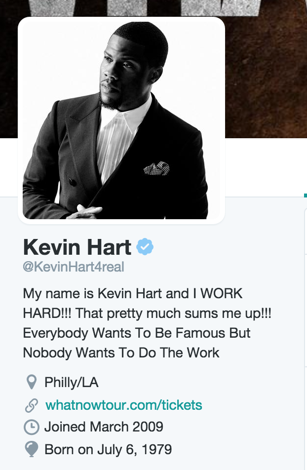 Ya puede publicar su fecha de cumpleaños en Twitter - kevin-hart