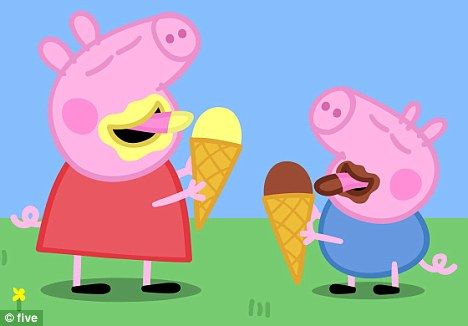 Caricaturas fomentan obesidad en niños - peppa_pig