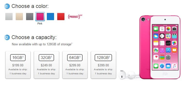 El nuevo iPod Touch - precio