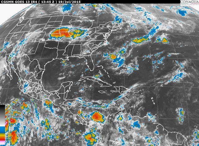 Lluvias en 8 entidades por dos ondas tropicales - smn-1