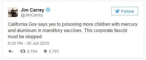 El gobernador de California es un fascista: Jim Carrey - tuit_carrey_1