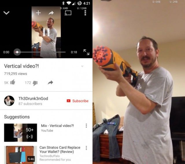 YouTube permitirá ver videos verticales en pantalla completa - vertical_video_youtube1