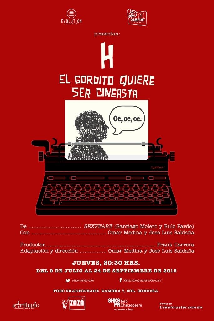 Compañía mexicana de género impro celebra 15 años - Cartel-H-El-gordito-quiere-ser-cineasta-683x1024