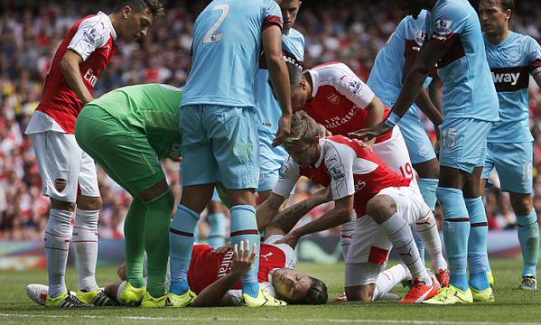 Arsenal cae ante el West Ham en inicio de la Premier - Choque-Olivier-Giroud