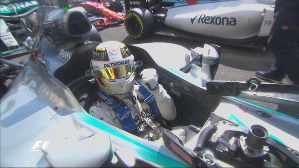 "Checo" saldrá cuarto en GP de Bélgica - Lewis-Hamilton-Spa