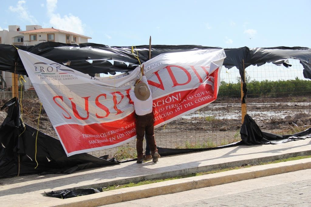 Profepa suspende construcción de malecón Cancún-Tajamar - Profepa-malecón-suspendido-Profepa2-1024x683
