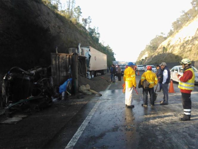 Un muerto por choque en la Autopista Chamapa-Lechería - accidente_chamapa