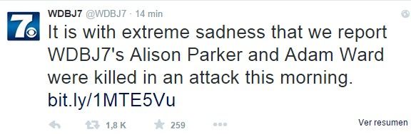 Muere el asesino de la reportera y el camarógrafo en Virginia - aja