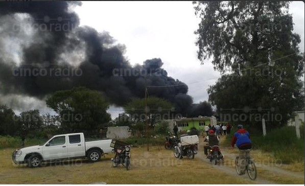 Explosión e incendio en San Juan Tecamachalco - bB