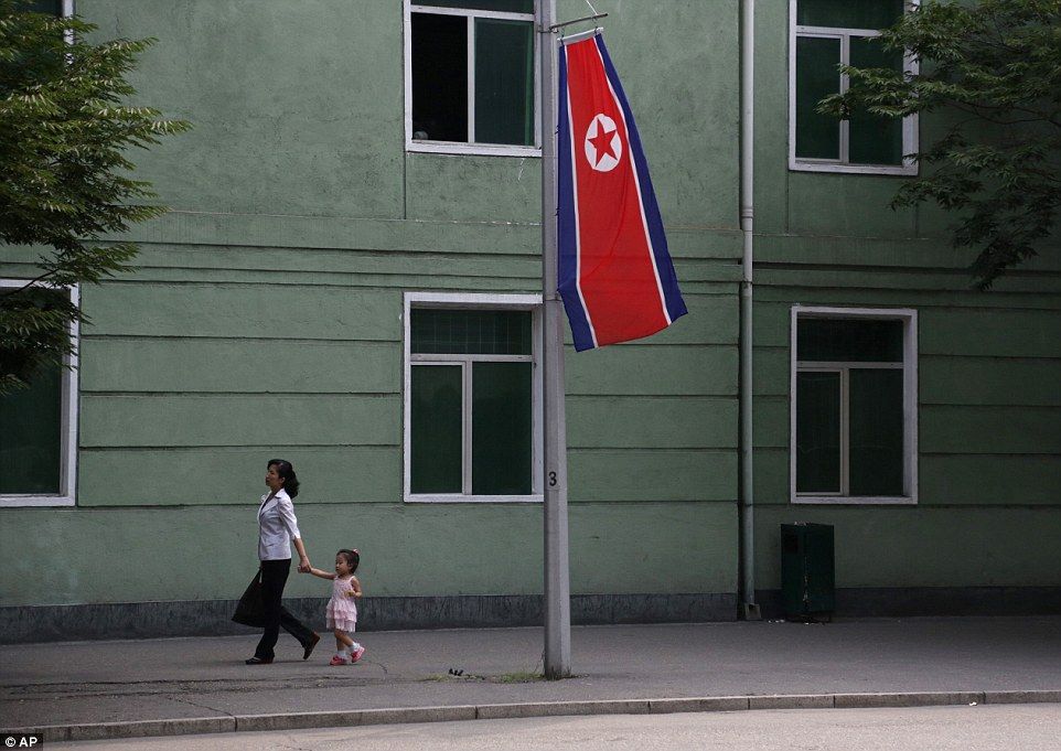 Así es la vida en Corea del Norte - bandera