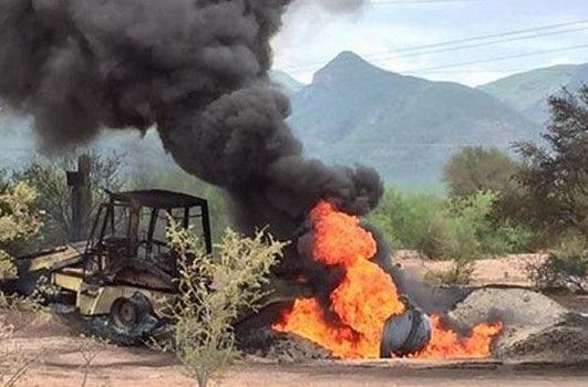 Incendio por toma clandestina en Sonora - incendio-ducto-sonora-Diario-de-México