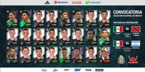 La lista de convocados para amistosos en EE. UU. - la-lista