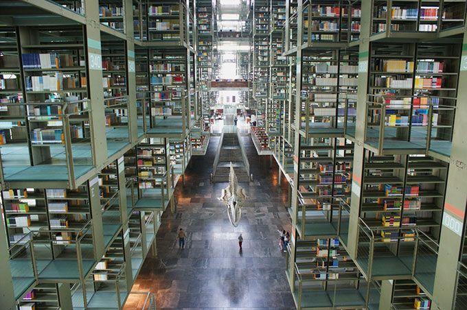 Espectaculares bibliotecas del mundo - mexico-jose-vasconcelos-library-editoria-use-only-pedro-vasquez-colmenares-flickr