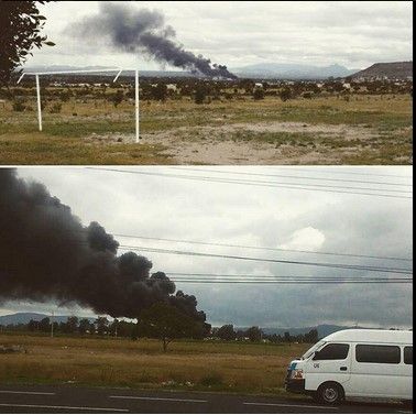 Explosión e incendio en San Juan Tecamachalco - noticiapuebla