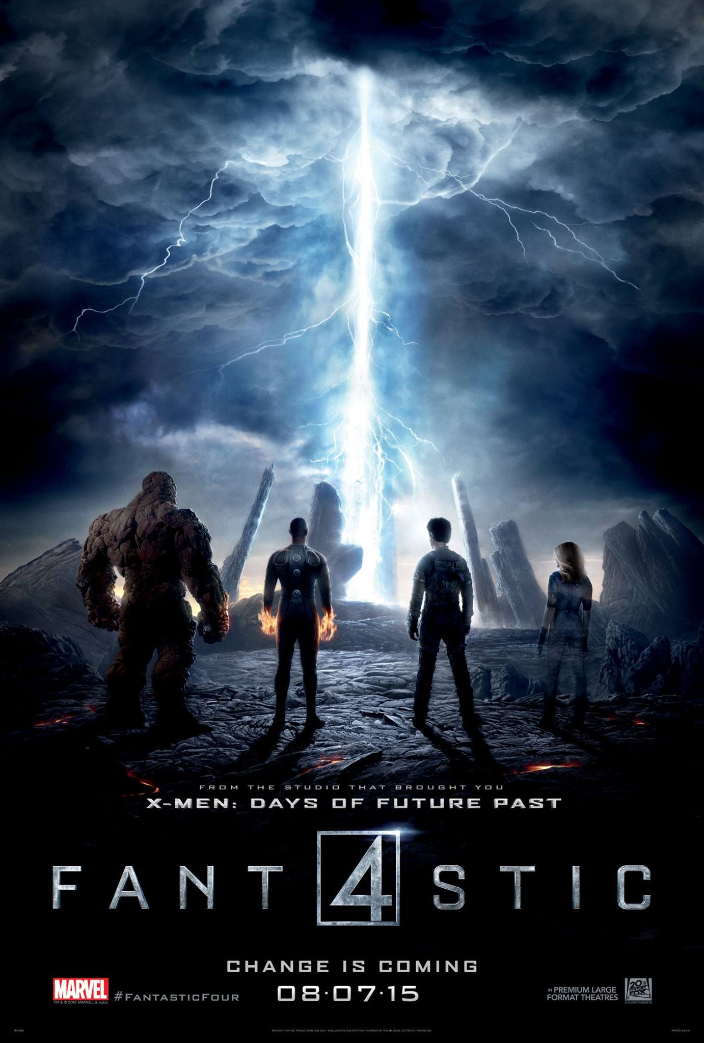 Cuatro razones para no ver Los Cuatro Fantásticos - poster-fantastic-4