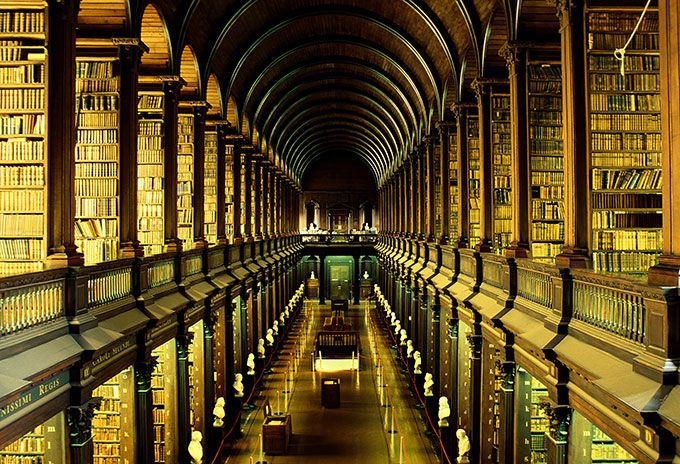 Espectaculares bibliotecas del mundo - trinity-college-library-dublin-ireland-78254722