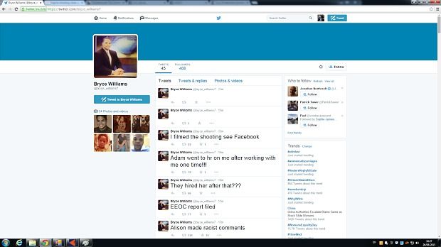 Muere el asesino de la reportera y el camarógrafo en Virginia - tuits-preocupantes