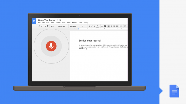 Google Docs permitirá escribir usando comandos de voz - Voice-typing-video-available-640x359