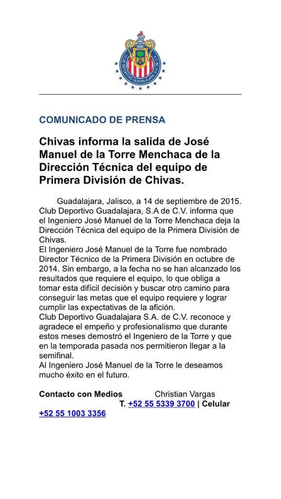 Matías Almeyda nuevo entrenador de Chivas - comunicado-chepo-577x1024
