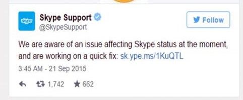 Skype presenta fallas a nivel mundial - tuii