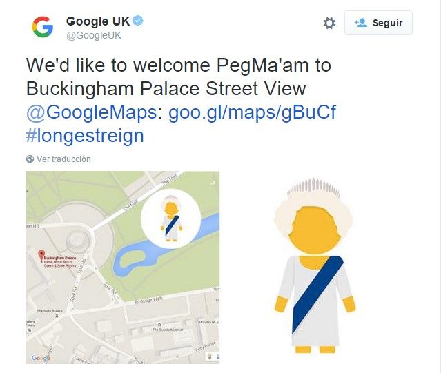 Google celebra récord de la reina Isabel II - tuit4